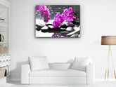 ・"Purple Orctid"・Glass Wall Art - Wonders Of Wall